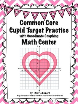 Preview of Valentine's Day Math Center- Coordinate Graphing  (Common Core)