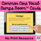 Common Core Vocabulary BOOM CARDS™ Flashcards No Print Spe