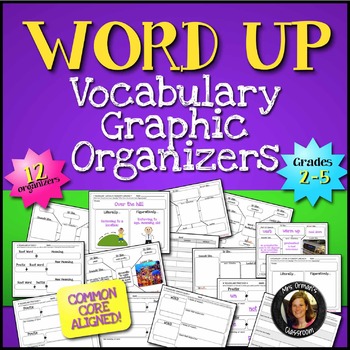Preview of Word Up Vocabulary Graphic Organizers {Grades 2 - 5}