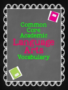 Preview of Common Core Vocabulary ULTIMATE Pack