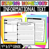 Reading Homework Review - Informational Text - Common Core