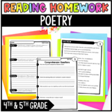Reading Homework Review - Poetry - Comprehending Poems - C
