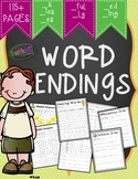 Word Endings (_s _ed _ing _ies _es _ful & _ly) Word Work