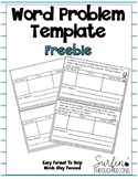 Common Core Word Problem Template Freebie