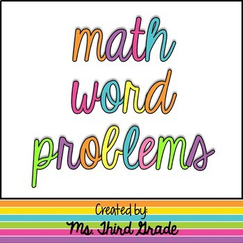 Preview of Common Core Word Problems- 2nd to 4th Grade