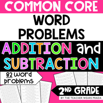 Preview of 2nd Grade Common Core Word Problems: Addition and Subtraction