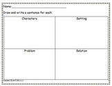 Common Core Worksheet for Characters, Setting, Problem, Solution