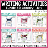 Common Core Writing Activities Bundle #2 January - July