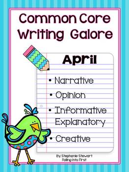 Preview of Common Core Writing - April Writing