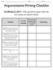 Common Core Writing Checklists 7th Grade Narrative ...