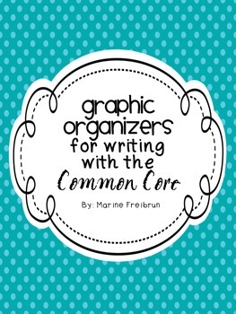 Preview of Common Core Writing Graphic Organizers