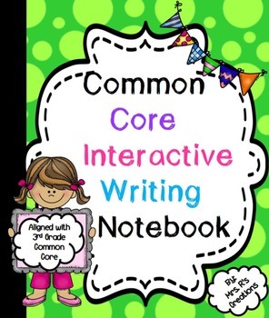 Preview of Common Core Writing Interactive Notebook