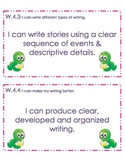4th Grade Common Core Student Friendly Writing Objectives