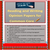 Common Core:Writing Opinion Papers from Reading Opinion Passages