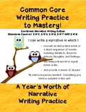 Common Core Writing Practice to Mastery! 2nd Grade Narrati