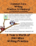 Common Core Writing Practice to Mastery! 3rd Grade Narrati