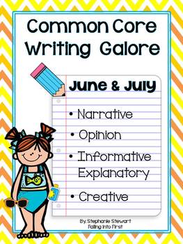Preview of Common Core Writing- Summer Writing