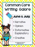 Common Core Writing- Summer Writing