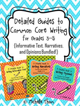 Preview of Common Core Writing for Grades 3-5 {Narratives, Informative, & Opinion Bundled}