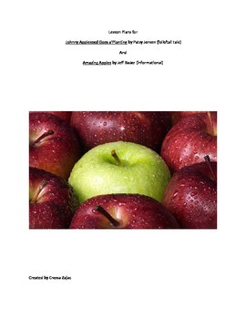 Preview of Common Core lesson plans for Johnny Appleseed and Amazing Apples