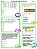 Common Core math test preparation and review