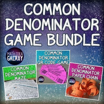 Preview of Common Denominator Activity Bundle