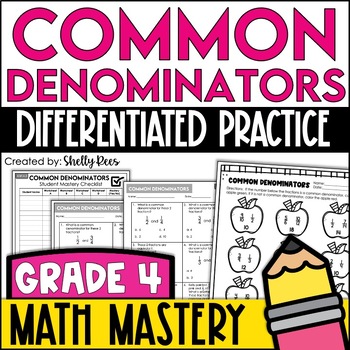 Preview of Finding Common Denominators Worksheets