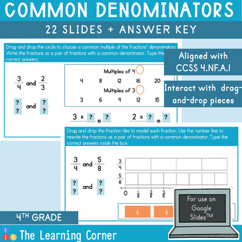 Preview of Common Denominators Digital Activity (4.NF.A.1)