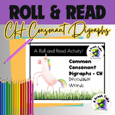 Common Digraphs Roll & Read Freebie |Phonics Game| CH - Pr