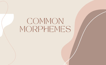 Preview of Common English Morphemes Poster