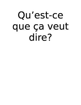 Preview of Common French Classroom Questions posters