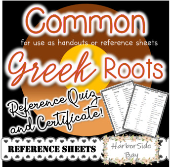 Preview of Common Greek Roots