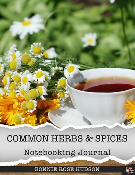 Preview of Common Herbs & Spices Notebooking Journal (with Easel Activity)