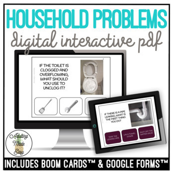 Preview of Common Household Problems Digital Activity