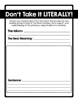 Preview of Common Idioms, Idiomatic Phrases, Adages, and Proverbs (Task Cards & Games)