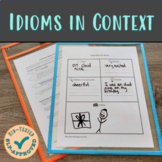 Common Idioms in Context Worksheets and Google Slides
