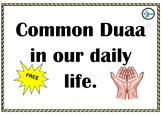 FREE! Common Islamic Duaa for our Daily Life