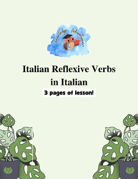 Preview of Common Italian Reflexive Verbs
