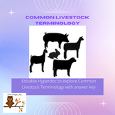 Common Livestock Terminology- Hyperdoc