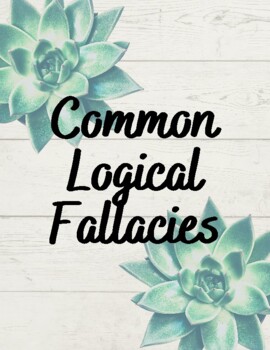 Preview of Common Logical Fallacies Poster Set