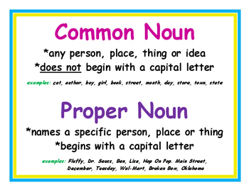 examples of proper nouns