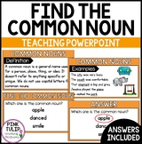 Common Nouns PowerPoint - Find the Common Noun