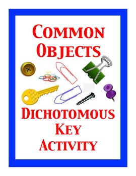 Common Objects Dichotomous Key Activity, Creating a Dichotomous Key Lab