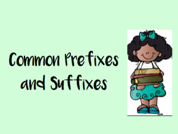 Preview of Common Prefixes and Suffixes Powerpoint