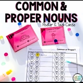 Common & Proper Noun 1st Grade Grammar Practice Task Card 