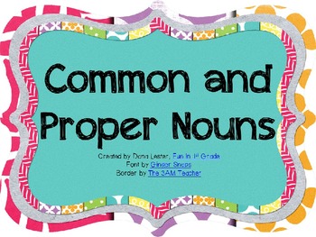 Preview of Common & Proper Nouns {capitalization rules} Power Point
