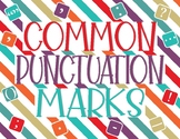 Common Punctuation Marks Printable Posters