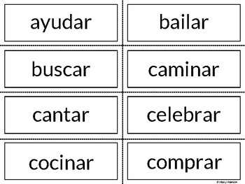 spanish verb endings er ir ar