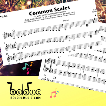 Preview of Common Scales for String Ensemble (5-part)