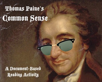 Preview of Common Sense : CCSS Close Reading Activity